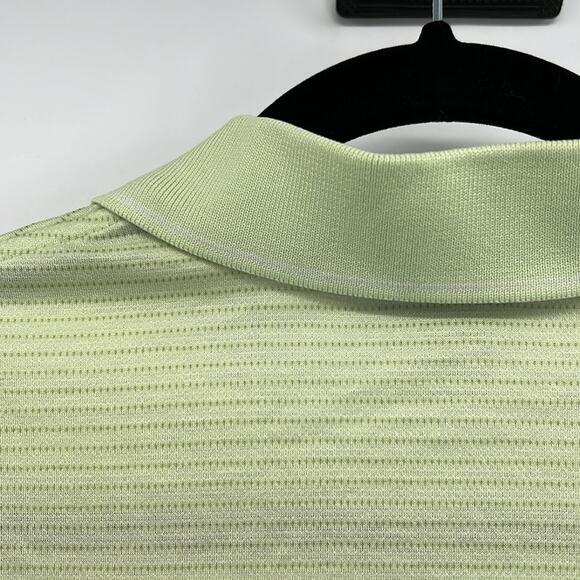 Brooks Brothers Country Club Stripe Polo Shirt - Lime Green - Small - Picture 6 of 6